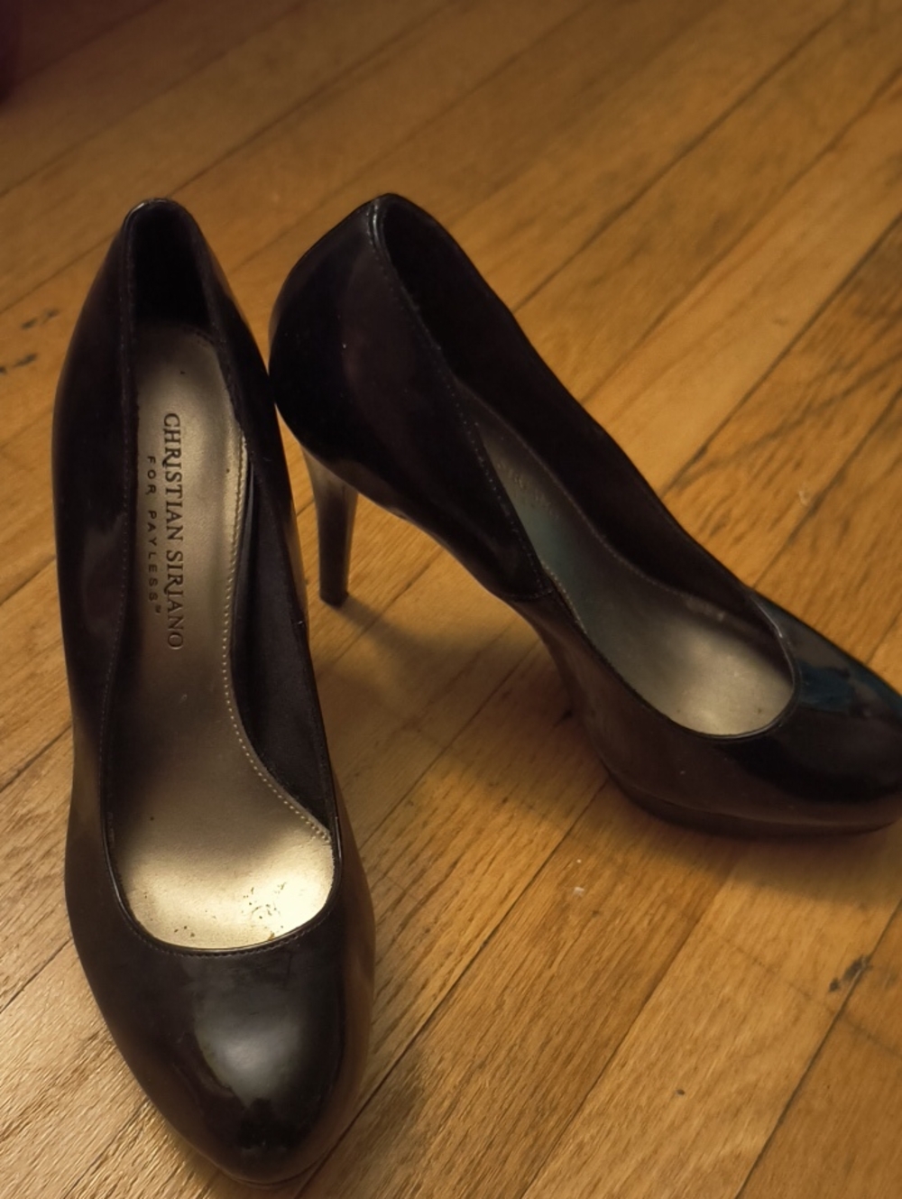 Christian Siriano Black Patent Pointed Toe Stiletto Pumps